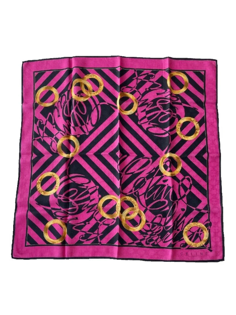 Vintage Celine Cotton Scarf